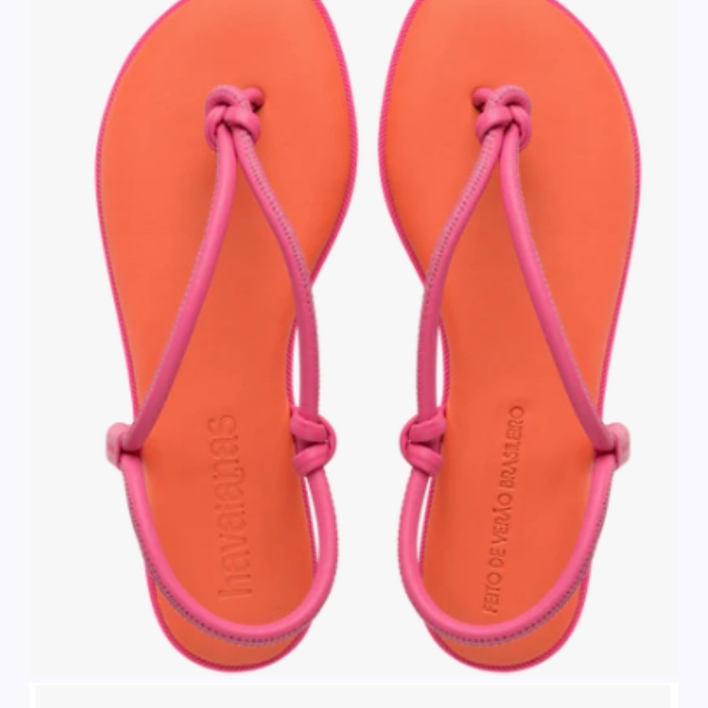 Havaianas Women's Colorful Vibrant Pink and Orange Sandals
